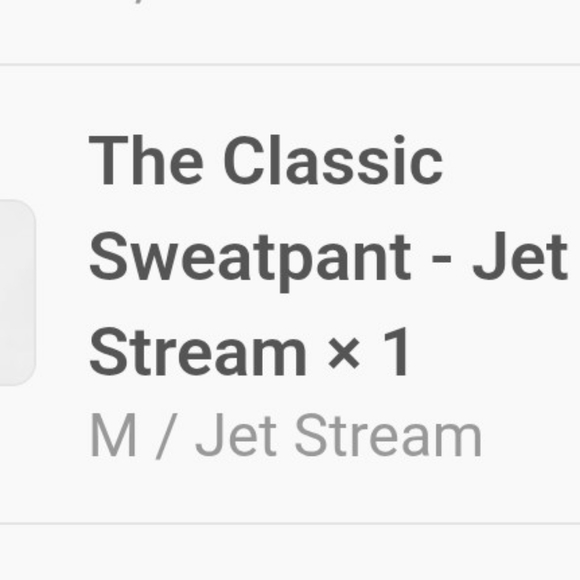 Senita Athletics The Classic Sweatpant Joggers Jet Stream Cream Size Medium NWOT - Picture 11 of 12